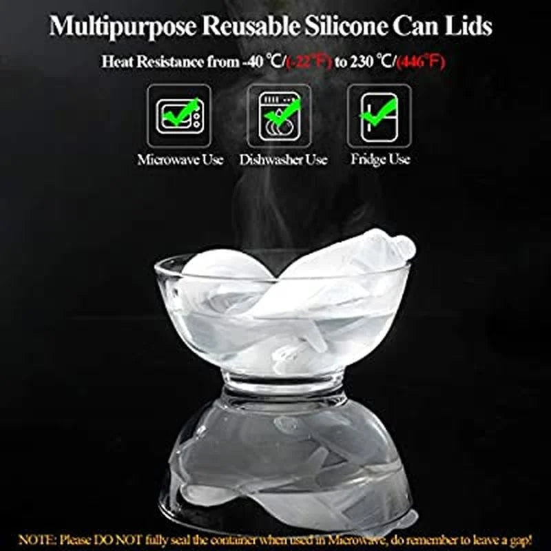 Small Silicone Stretch Lids 8 Pack of 2.5 inch