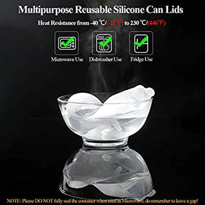 Small Silicone Stretch Lids 8 Pack of 2.5 inch