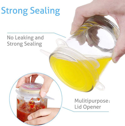 Silicone Stretch Food Covers Kitchen Fresh