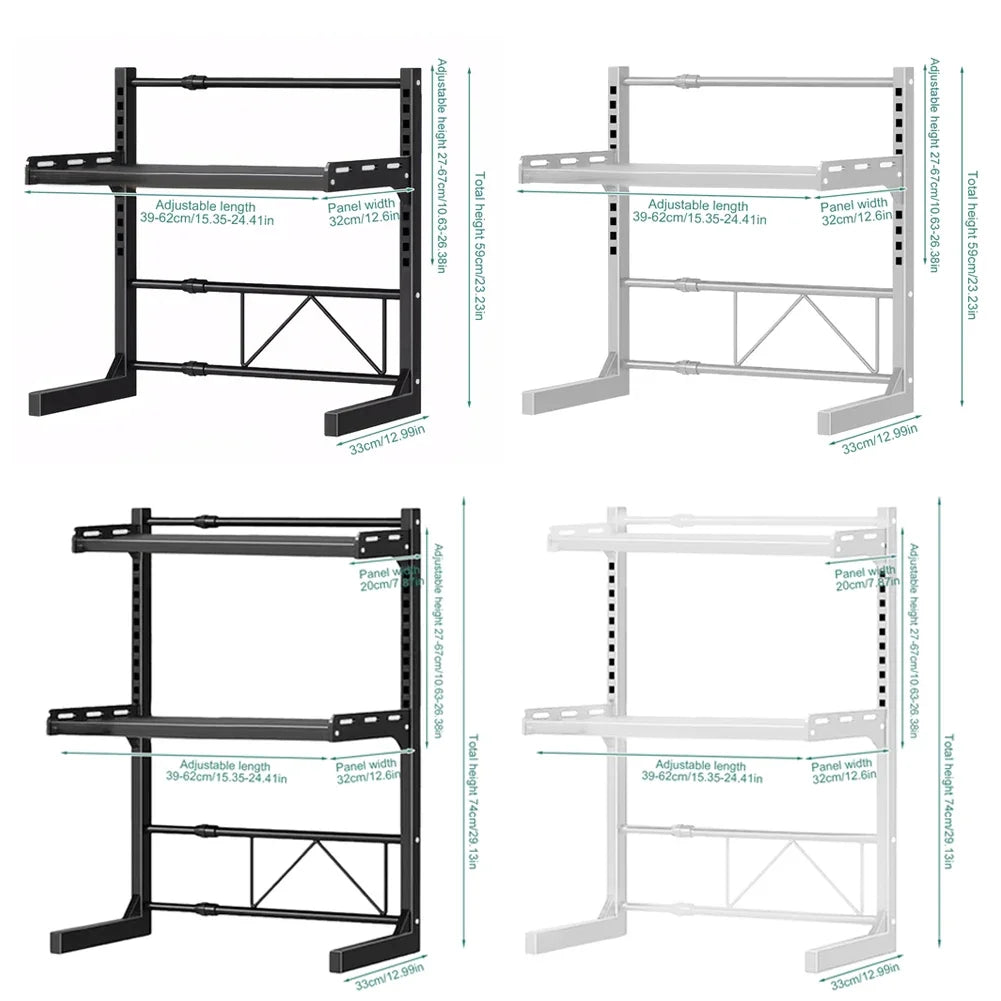 2/3 Layer Kitchen Storage Shelf Extendable