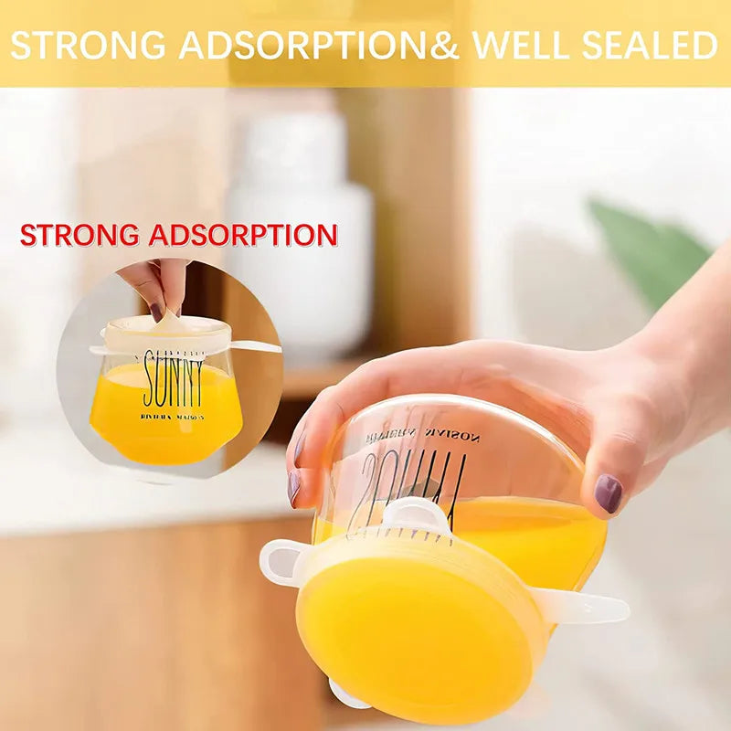 Silicone Stretch Food Covers Kitchen Fresh