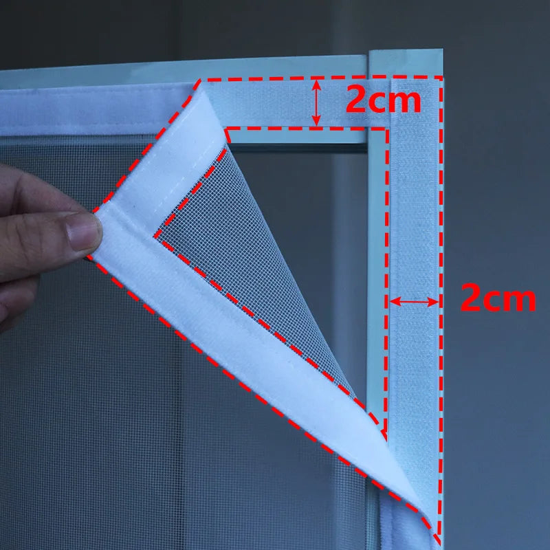 DTGJ Magnetic Door Screen White Mosquito Net