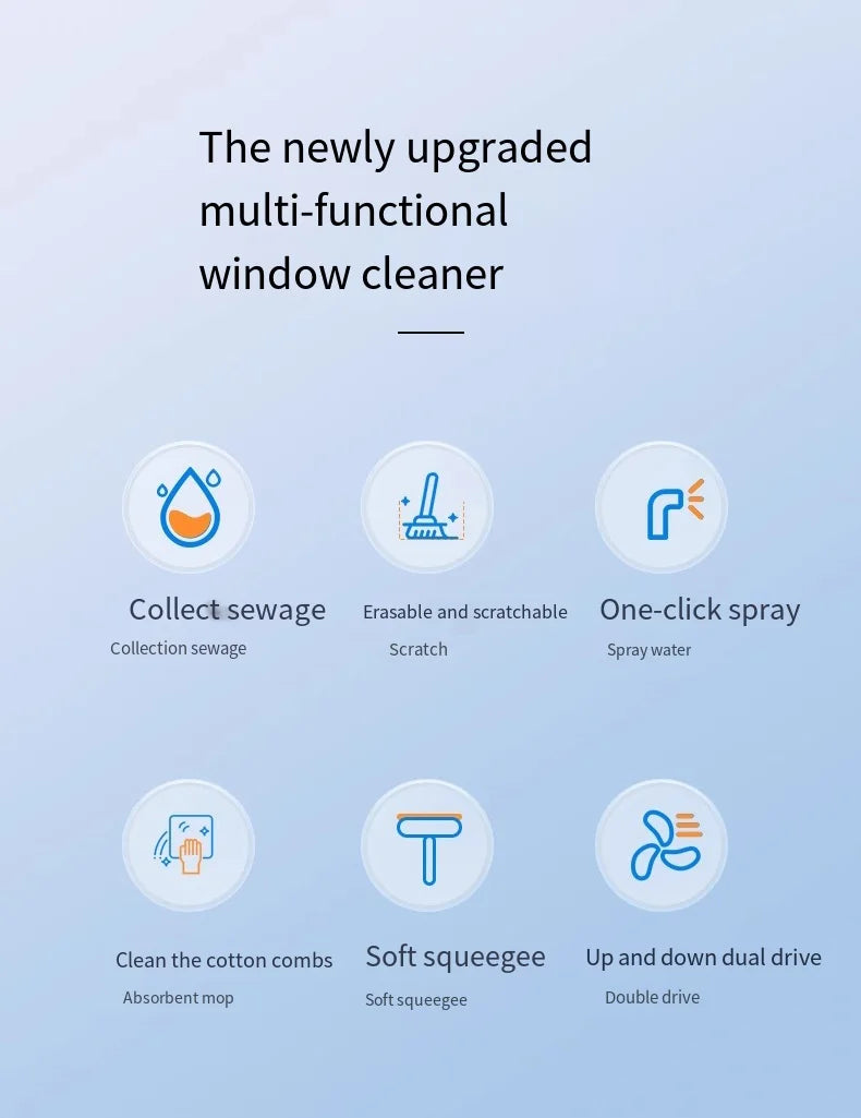 Multifunctional Electric Cordless Window Cleaner