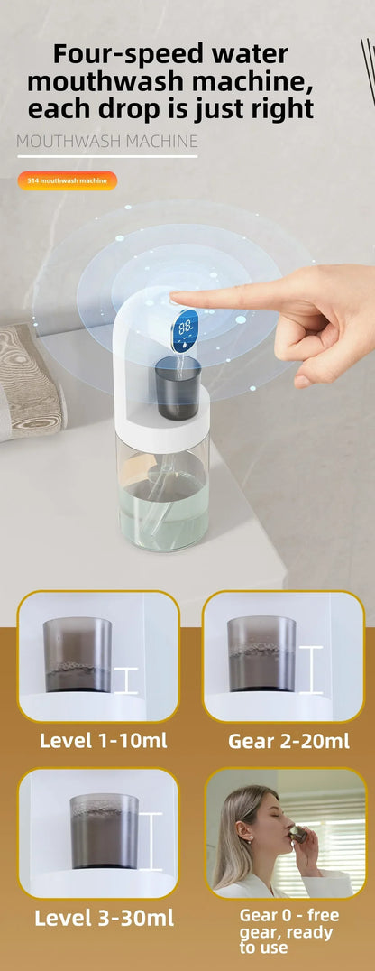 Smart 600ml Mouthwash Dispenser with Magnetic Induction