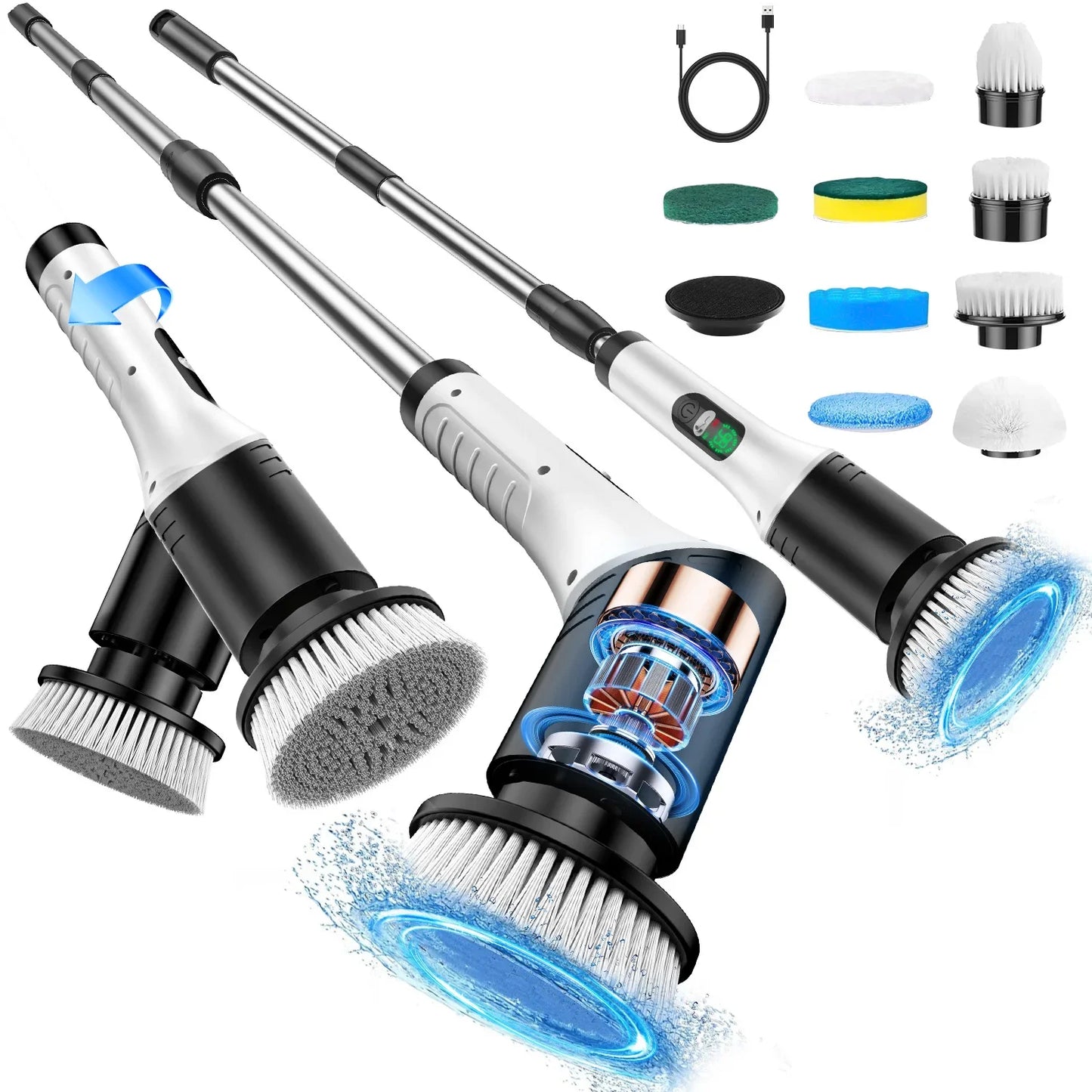 9-in-1 Multi-Function Electric Cleaning Brush