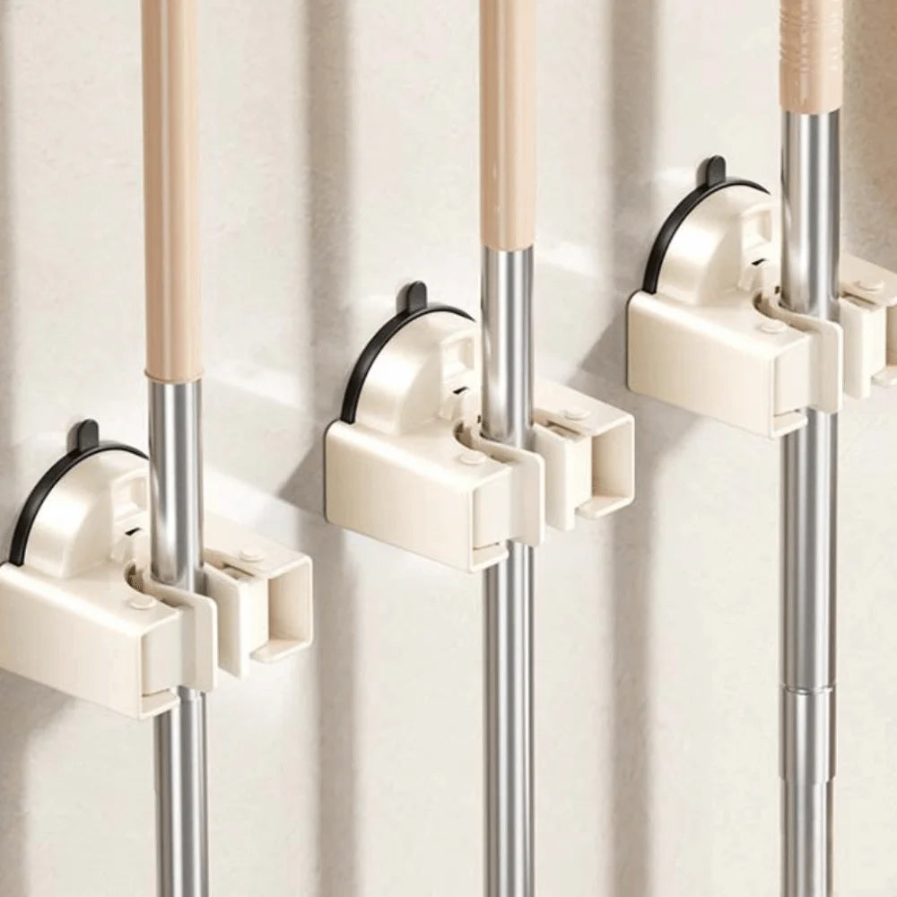 Broom Bathroom Mop Hook Suction Cup Wall Mounted