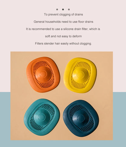 Bathroom Hair Catcher Stopper Silicone Shower