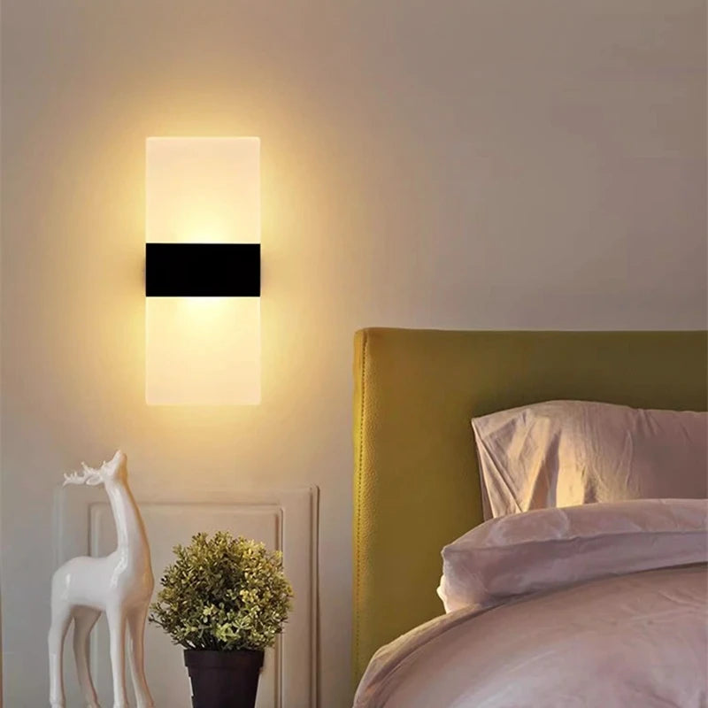 Touch Sensor Switch LED Wall Lamp