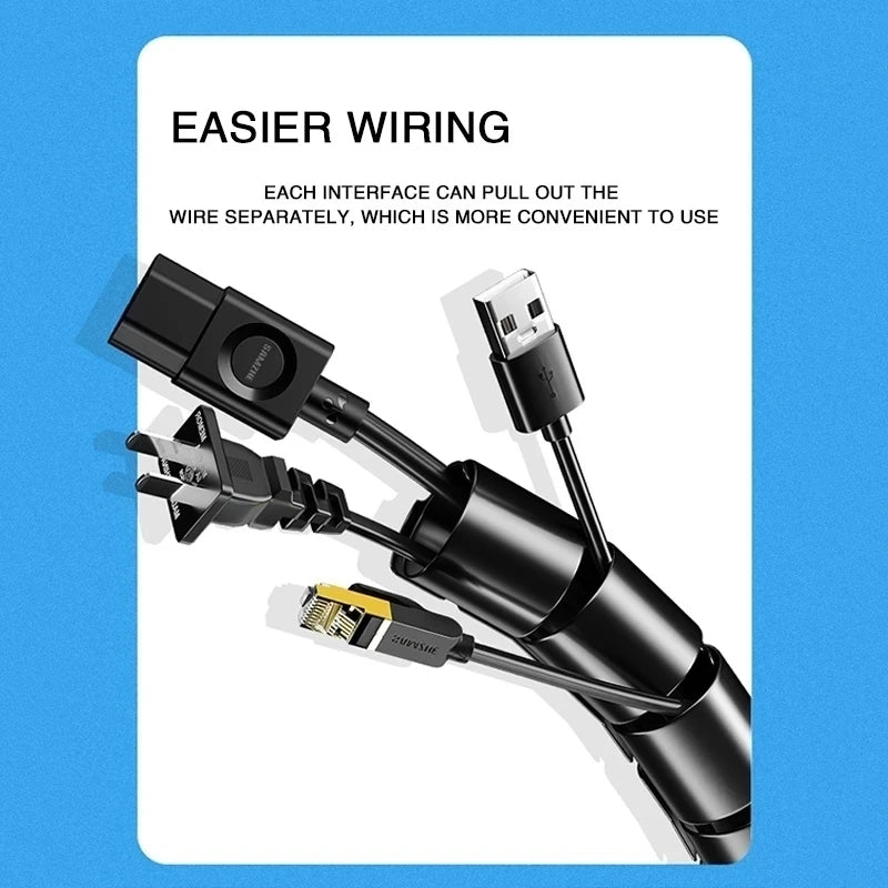 Cable Management Flexible Spiral Storage Pipe