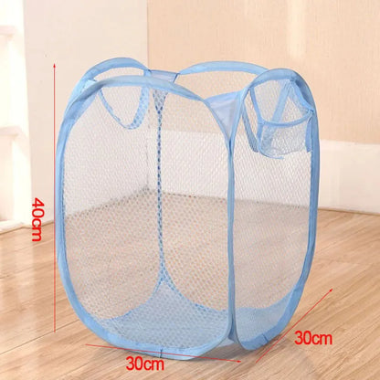 Collapsible Mesh Laundry Hamper Foldable