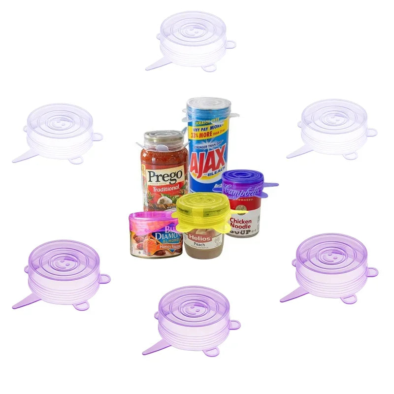 Small Silicone Stretch Lids 8 Pack of 2.5 inch
