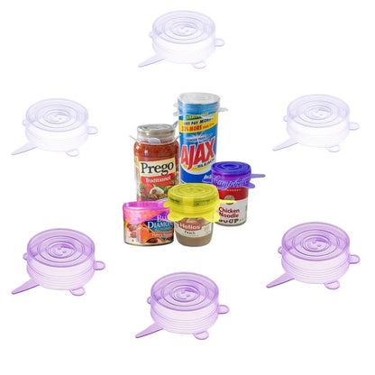 Small Silicone Stretch Lids 8 Pack of 2.5 inch