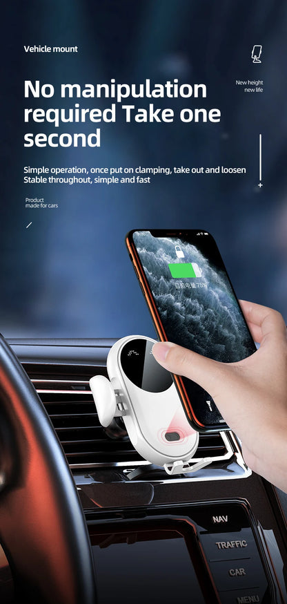 30W Rotating Intelligent Infrared Fast Wireless Charger