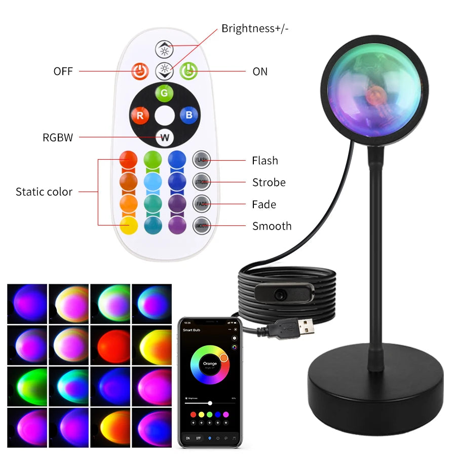Smart Sunset Lamp LED Night Light