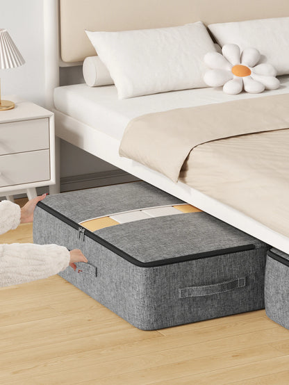 Extra-large capacity underbed clothing storage